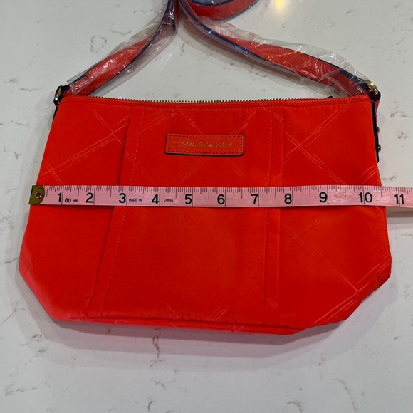 Vera Bradley Preppy Poly Bright Orange Crossbody Bag NWOT - Picture 9 of 11